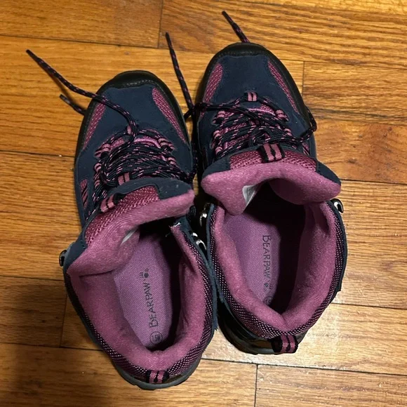 BearPaw Women's Purple and Black Lace-Up Hiking Boots (NWOT) - Picture 5 of 7